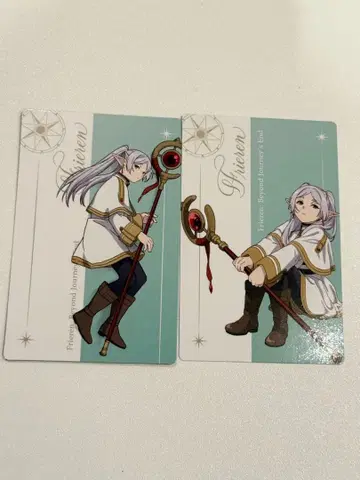 한국 장송의 프리렌전 트레이딩 카드 카드 2종 프리렌