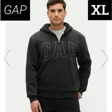 완판템 GAP 로고 보아 안감 집업 후드티 블랙 XL