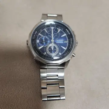[ SEIKO ] WIRED 손목시계 크로노그래프 블루