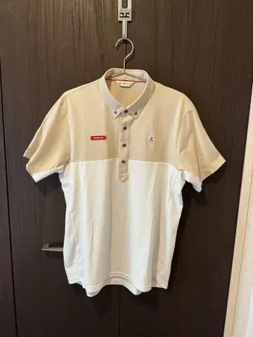 앤퍼시 남성용 베이지 화이트 피케 셔츠