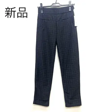 새상품 Carina 체크 스트레치 팬츠