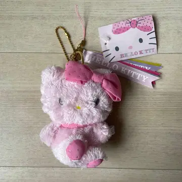 산리오 헬로키티 마스코트 키링 스트랩 봄 핑크 초레어 헤이세이 레트로