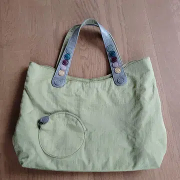 캐주얼 토트백 옐로우 그린색