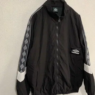 UMBRO 엄브로 나일론 트랙 자켓 소매 라인 블랙