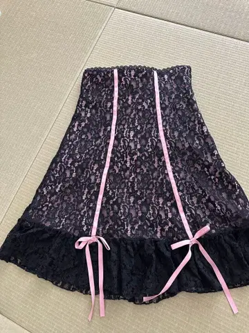 DearMyLOVE 레이스 겹 프릴 스커트