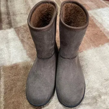 브라운 스웨이드 숏부츠