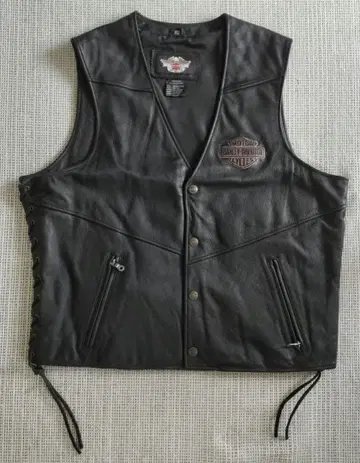 Harley Davidson 가죽 베스트 XL