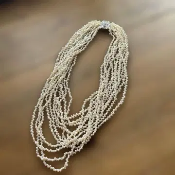 앤티크 12연 담수 펄 목걸이