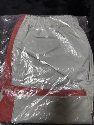 LYFT 엘라스틱 웨이스트 팬츠 XL 그레이/레드