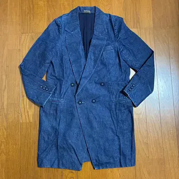 가격 인하 가능! 리미트리스 럭셔리 얇은 소재 데님 롱 코트