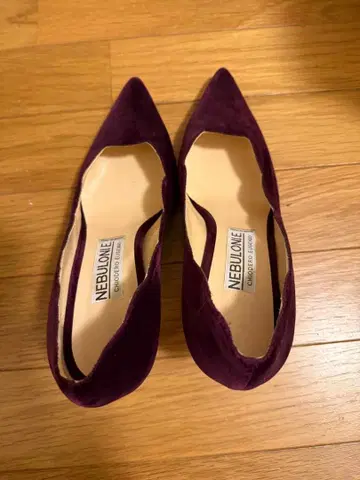 NEBLUONE 퍼플 하이힐 펌프스 38