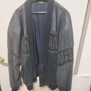 가죽 가디건 자켓 블랙