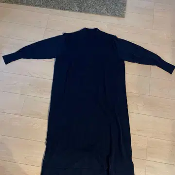 네이비 니트 롱 슬리브 드레스