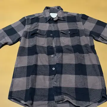 ST JOHN'S BAY 긴팔 플란넬 셔츠 M 네이비 그레이