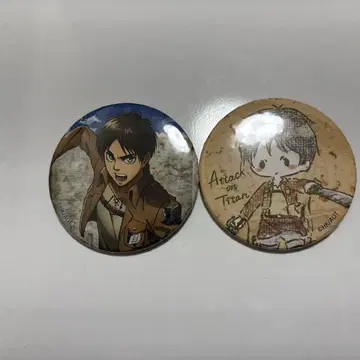 진격의 거인 검정 한정판 캔뱃지 [ 엘렌 ]