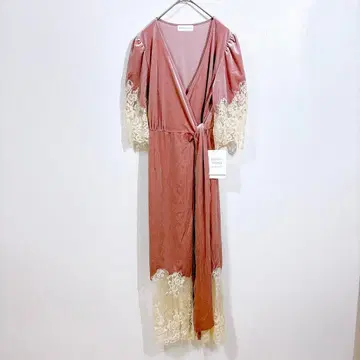 [새상품] 스나이델 홈 벨로아 가운 드레스 원피스 레이스 롱