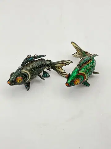 칠보 세공 물고기 빈티지 펜던트 탑 액세서리 Y