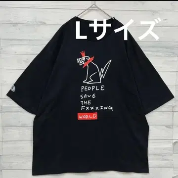 PEOPLE1 SAVE THE FXXKING WORLD T셔츠 L