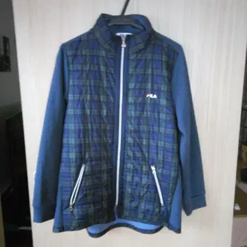 FILA 체크 무늬 나일론 자켓