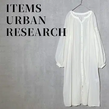 아이템즈 어반 리서치 보일라이크 개더 원피스 비침 아이보리