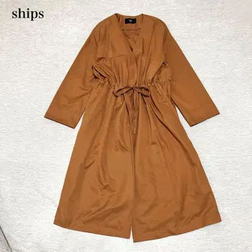 새상품급 쉽스칼라 노카라 코트 (M 상당) 브라운 드로스트 체형 커버