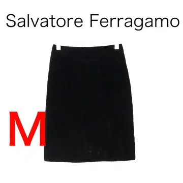 H4711 살바토레 페라가모 벨로아 무릎 기장 스커트