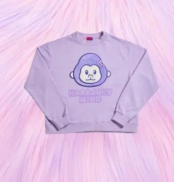 하라주쿠 mind 고리탄 복슬복슬 맨투맨