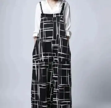 새상품급! antiqua 기하학 모노톤 와이드 살로펫