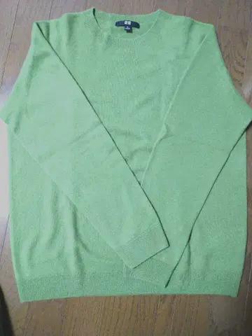 UNIQLO 그린 니트 스웨터 XL 캐시미어 100%
