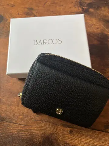 BARCOS 블랙 접이식 지갑