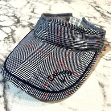 새상품급 Callaway 캘러웨이 골프 썬바이저 체크 무늬