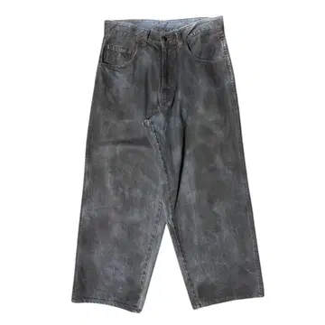 인디고 와이드 데님 팬츠