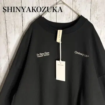 [컨디션 최상] SHINYAKOZUKA 오디너리 맨투맨 블랙 S