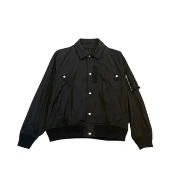 SACAI 25AW 포플린 블라존 봄버 자켓