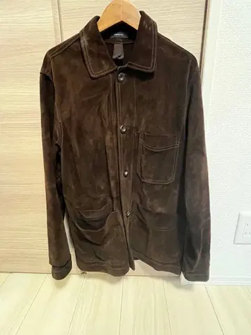 Drake's 브라운 스웨이드 자켓 34