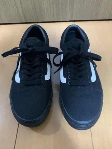 VANS 올드스쿨 스니커즈 사이드 라인 블랙