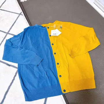 [ 새상품 ] 바이컬러 긴팔 가디건