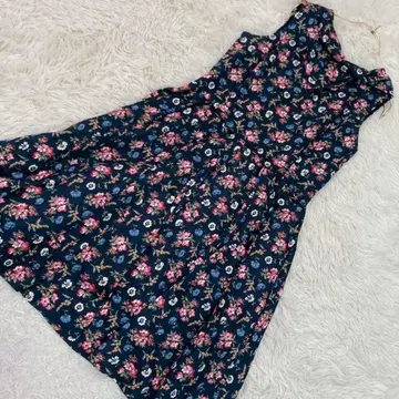 BROOKS BROTHERS 꽃무늬 원피스 모스그린 2 귀여운 청순