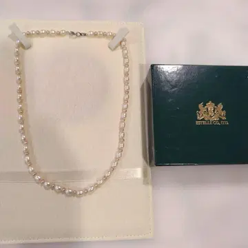 에스테르 ESTELLE 진주 초커 목걸이 화이트 핑크