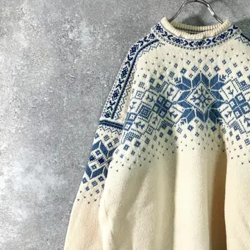 DALE OF NORWAY 니트 스웨터 아이보리 노르딕 무늬
