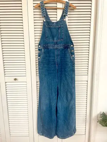 ZARA TRF 데님 살로펫 점프수트 S 오버롤