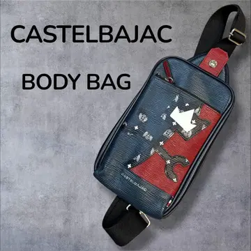 [ 컨디션 최상 ] 까스텔바작 바디백 원 숄더 모노그램 가죽