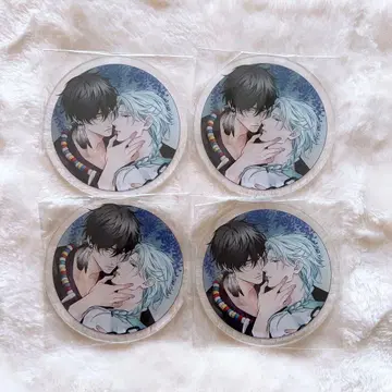 &.Emo 그라테 평사육 닭 아크릴 코스터 새장 속 새