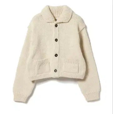 BEAMS BOY 아이보리 니트 가디건