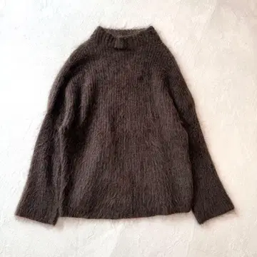 AP STUDIO 모헤어 혼방 니트 브라운 긴팔 루즈핏 일본제