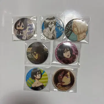 진격의 거인 캔뱃지 미카사 묶음 판매