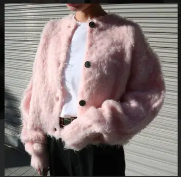 셀렉트 샵 K.growth 전후 2way 샤기 숏 가디건