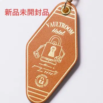 VAULTROOM LEATHER HOTEL KEYCHAIN / CAMEL