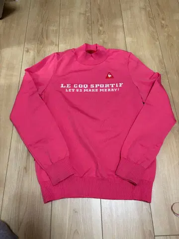 르꼬끄 스포르티브 핑크 골프 스웨터