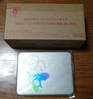 나의 히어로 아카데미아 주간 소년 점프 로고 피규어 캔 홀로 카드 세트